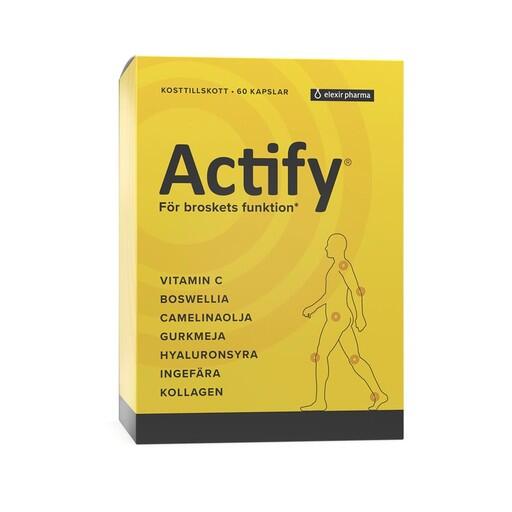 Actify – Med vitamin C för bildning av kollagen och broskets normala funktion.