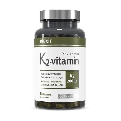 ELEXIR K2-D3 VITAMIN –Med kokosolja för ökat upptag.