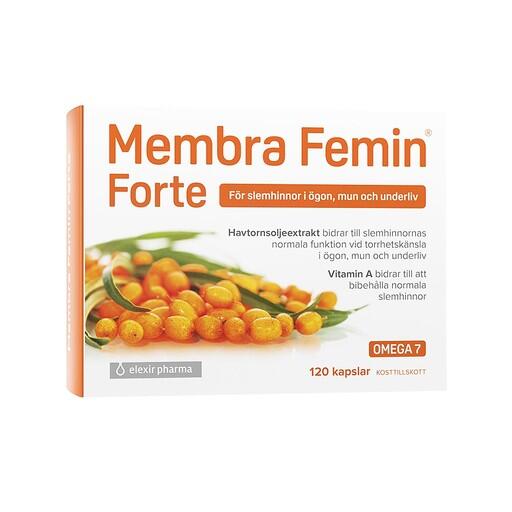 MEMBRA FEMIN FORTE 500 MG – Vetenskapligt dokumenterad effekt vid torra slemhinnor.