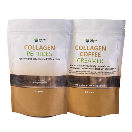 Collagen Coffee Creamer + Collagen Peptides.