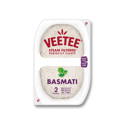 VeeTee Basmati 2x125G 6-Pack, 12 portioner